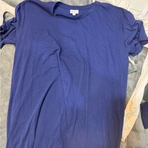 LuLaRoe Blue Crew Neck T-Shirt
